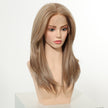 Kiki C- NEW ! DWY 13×4 Lace Front Free Part Mid-Length Layer-cut Straight Beachy Blonde Glueless Synthetic Wig for Women 18 Inches