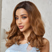 DWY Lace front 20 Inch flax brown long curly wig for women DWY-BL66079-1