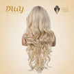 Diva-DWY Lace Front 13×6 Brunette Rooted Blonde Free Part Curly Tresses Synthetic Wig