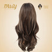 DWY Samara- Wavy MiraScalp Tea Brown with Highlights Glueless Synthetic Wig