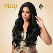 【CLEARANCE SALE】Asher C-DWY Lace Front Side Part Black Long Curly Glueless Synthetic Wig for Women 28 Inches
