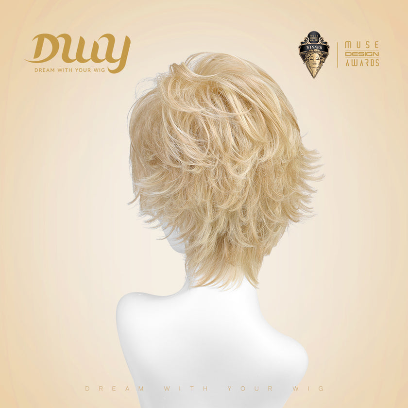 [CLEARANCE SALE] Lira H-DWY Mono Lace Front Free Part Short Pixie Glueless Synthetic Wig for Women 2 Shades 8 Inches