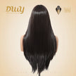 Elaine-DWY Lace Front Long Natural Black Middle Part Glueless Synthetic Wig