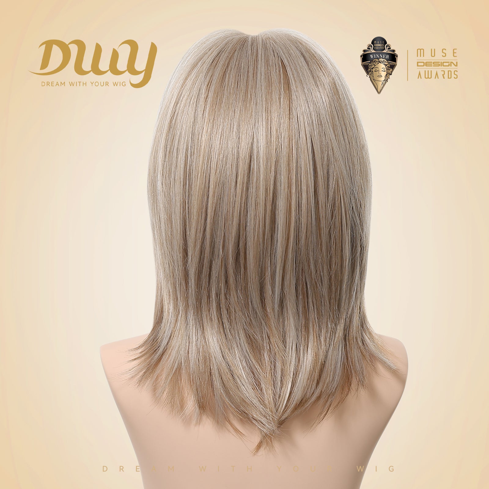 Cecily C-DWY New Technology! Bionic Silk Top 14-Inch Long Blonde Glueless Synthetic Wig