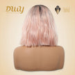 Berry H-DWY 13×4 Lace Front Free Part Short-Length Wavy Pink Glueless Synthetic Wig