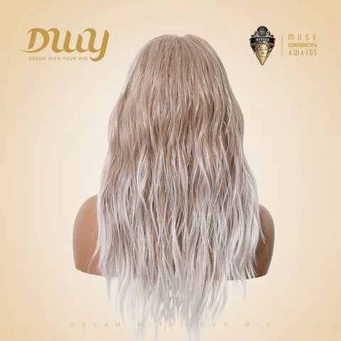 DWY Gigi-DWY 13x4 Lace Front Glueless Synthetic Wig 20 Inches Water Wavy Blonde Gradient