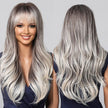 DWY Curly With Dark Roots Ombre Synthetic Wig