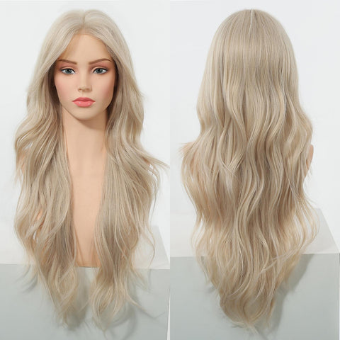 DWY Calantha - New Design Filter Lace 28 Inch Wavy Blonde Glueless Synthetic Wig