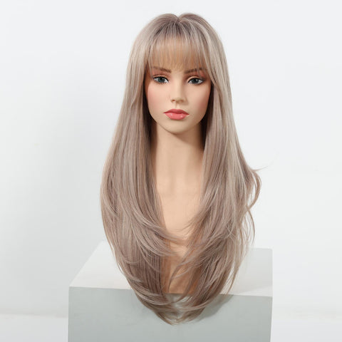 【New in】Orlaith -DWY 26-Inch Layered Straight Blonde Synthetic Wig