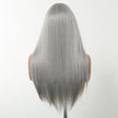 Skylar-DWY Long Straight Sliver Synthetic Wigs With Bangs