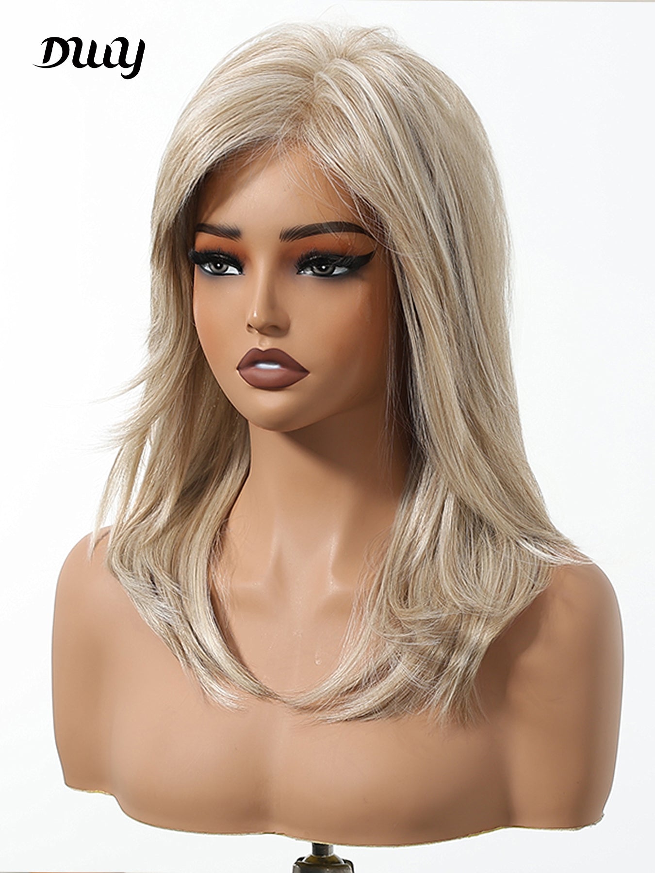 Poppy-DWY Mono Lace Front Free Part Blonde Short Synthetic Wig