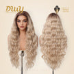 Cleo C-DWY Lace Front Middle Part Long-Length Water Wavy Chocolate Brown Synthetic Wig