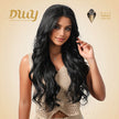 【CLEARANCE SALE】Asher C-DWY Lace Front Side Part Black Long Curly Glueless Synthetic Wig for Women 28 Inches