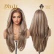 (Us Only)Joanna-DWY 13*6 Freepart Libera  Lace Brown Highlighted Layered Synthetic Wig