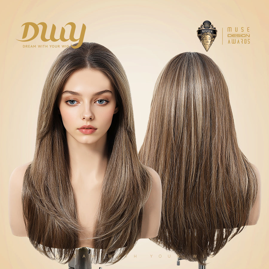 Talia C-DWY 13×6 Lace Front Free Part Long Straight Glueless Synthetic Wig