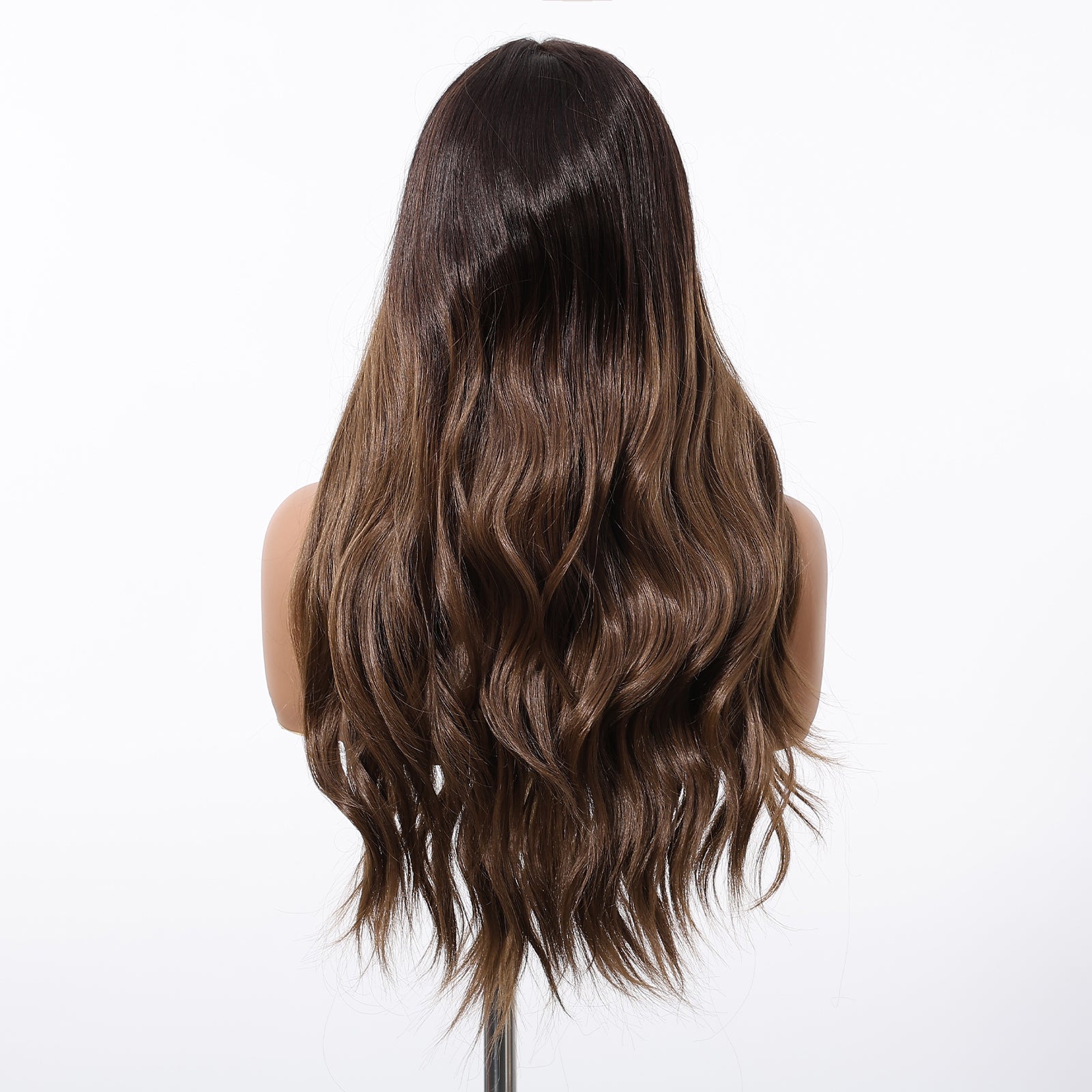 Lila-DWY  Synthetic Lace Front Brown HD Lace Body Wave Pre Plucked Glueless Wig