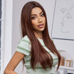 (Us Only)Patricia-DWY Lace Front T Part Long Brown Gradient Glueless Synthetic Wig