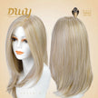(Us Only)Gisele-DWY Lace Front 13×6 Free Part Mid-Length Natural Wavy Blonde Synthetic Wig