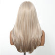 Tina- DWY NEWIN Long-length Layer-cut Straight with Air Bangs Linen Brown with Highlights Glueless Synthetic Wig