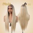 Calista C- DWY 13×6 Lace Front Free Part Long Blonde Gradient Straight Glueless Synthetic Wig