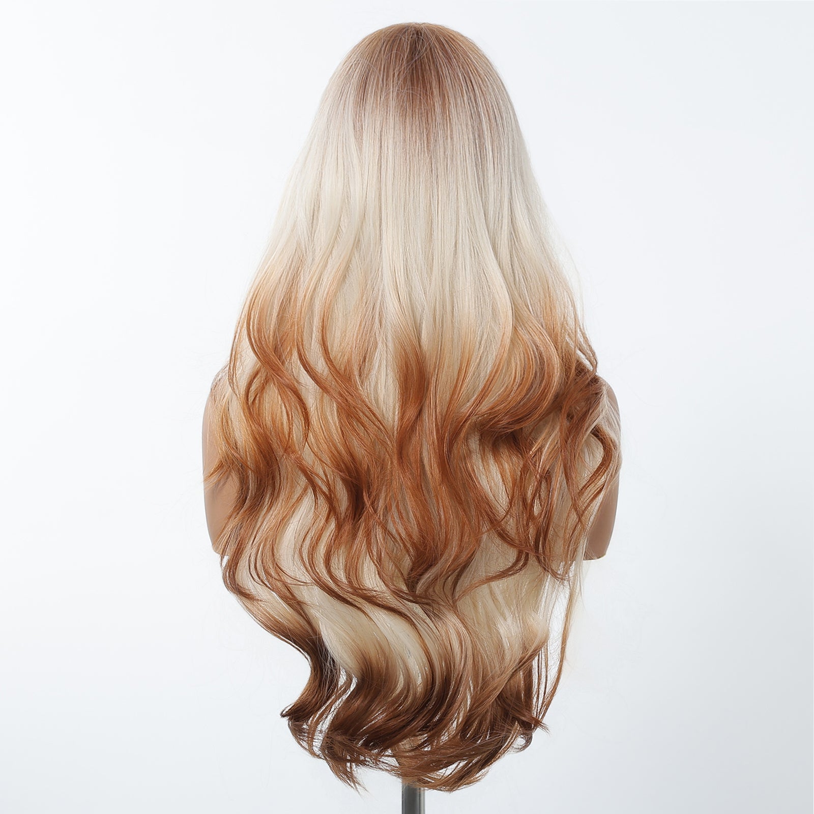 DWY 26 Inches Beach Wave Mixed Color Synthetic Wig