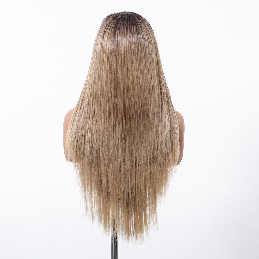 Clara DWY Ombre Blonde Glueless Lace Front Wig - Pre-Plucked & Pre-Cut Synthetic Wig