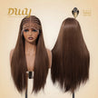 Andrea C- DWY 13x6 Lace Front Wig Glueless Brown Handmade Braiding Heat Resistant Fiber Synthetic Wig