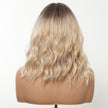 DWY Chestnut Brown Wavy Bangs Synthetic Wig