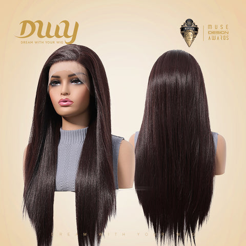 Abigail DWY Silky Striaight Natural Hairline Librea Lace Front Wig