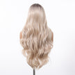 Hadley-DWY Platinum Blonde Synthetic Lace Front Long Layered Wavy Glueless Wig