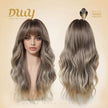Taylor C-DWY New Technology! Bionic Silk Top Smoky Balayage Blonde 24-Inch Long Wave Glueless Synthetic Wig