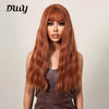26 Inches Long Curly Red Brown Wigs Synthetic Wigs Women's Wigs for Daily Use Party or Cosplay Taking Photos LC1065-1