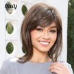 Ellie-DWY Mono Lace Front Free Part Brown Short Synthetic Wig