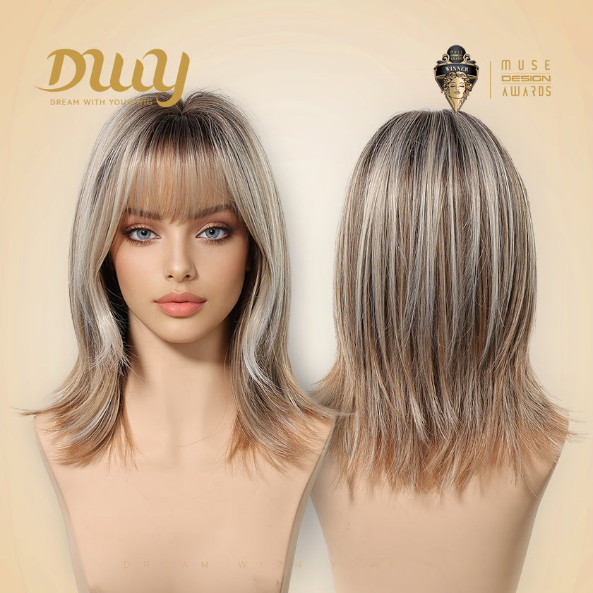 Restocked! Loni Mini C- NEW! DWY 16-Inch Short Wave Glueless Synthetic Wig