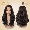 Nola H-DWY T-Part Lace Wig Long Curly Wigs Brown with Highlights Glueless Synthetic Wig
