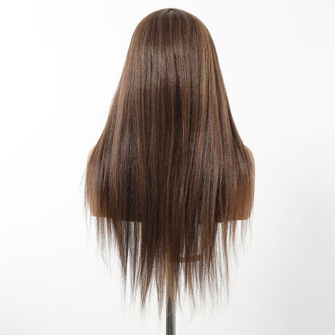 【Early Black Friday】Dwy T-Part Lace Wig - Elegant Mixed Brown Style for Black Women