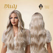 Teresa-DWY Lace Front T-Part Rooted Brown Blonde Long Wavy Synthetic Wigs