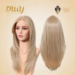 Rowan-DWY Mono Lace Front Free Part Long Straight Blonde Glueless Synthetic Wig