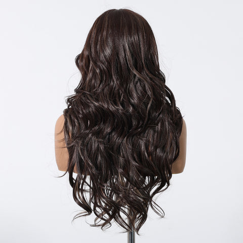 【Year End Sale】Dwy 13x4 Free Parting Wavy Curly Synthetic Wig – Effortless Glamour