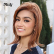 Emilia-DWY Mono Lace Front Free Part Reddish Short Synthetic Wig