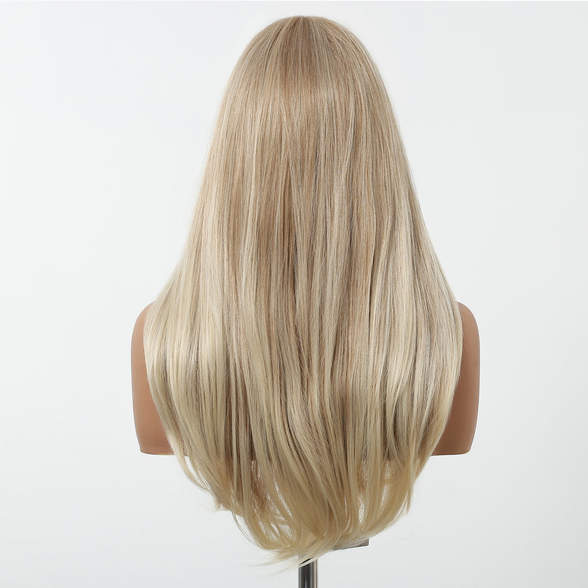 Jude-DWY Long Straight MiraScalp Sliky Glueless Synthetic Wig