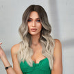 Charlotte-DWY Ombre Blonde Long Wavy Synthetic Wig