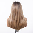 Melanie-DWY Blonde Synthetic Lace Front Long Straight Layered Glueless Wig
