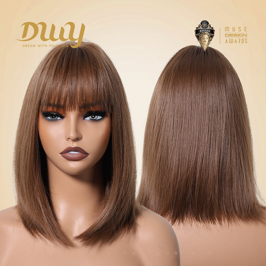 DWY 13 Inches Bob Mixed Color Synthetic Wig