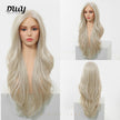Dara C- NEW! DWY Mono Lace Front Free Part Long-Length Wavy Brown Glueless Synthetic Wig