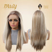 Liberty-DWY 13×6 Lace Front Free Part Long-Length Straight  Highlights Glueless Synthetic Wig