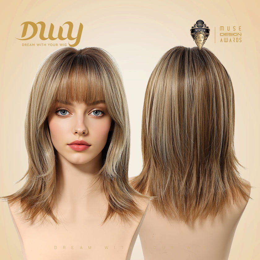 Restocked! Loni Mini C- NEW! DWY 16-Inch Short Wave Glueless Synthetic Wig