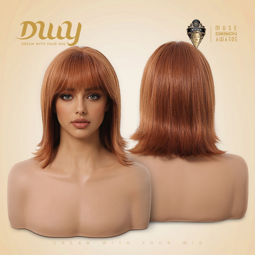 Suki-DWY 12-Inch Glueless MiraScalp Synthetic Wig