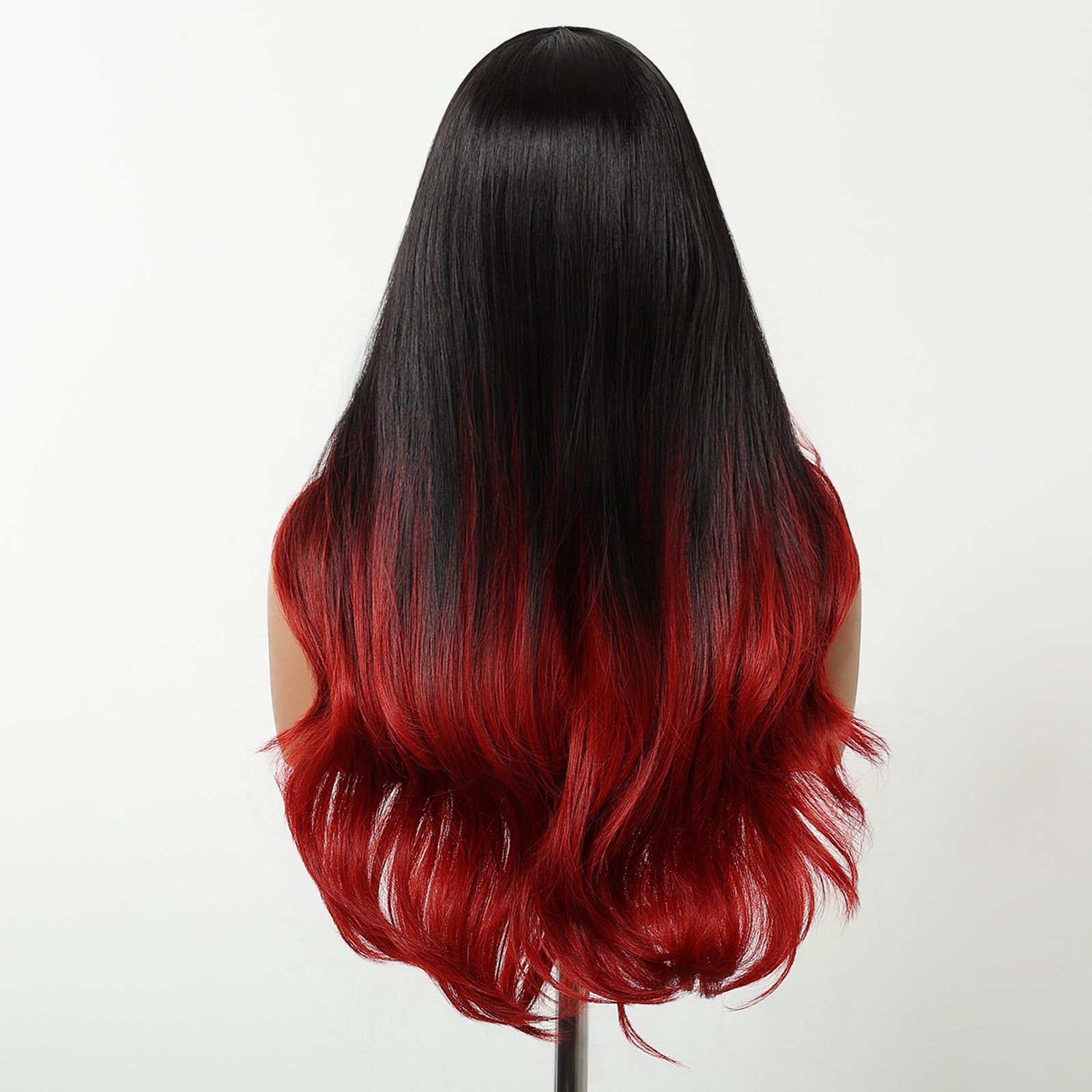 DWY Jet Black & Red Mixed Synthetic Wig
