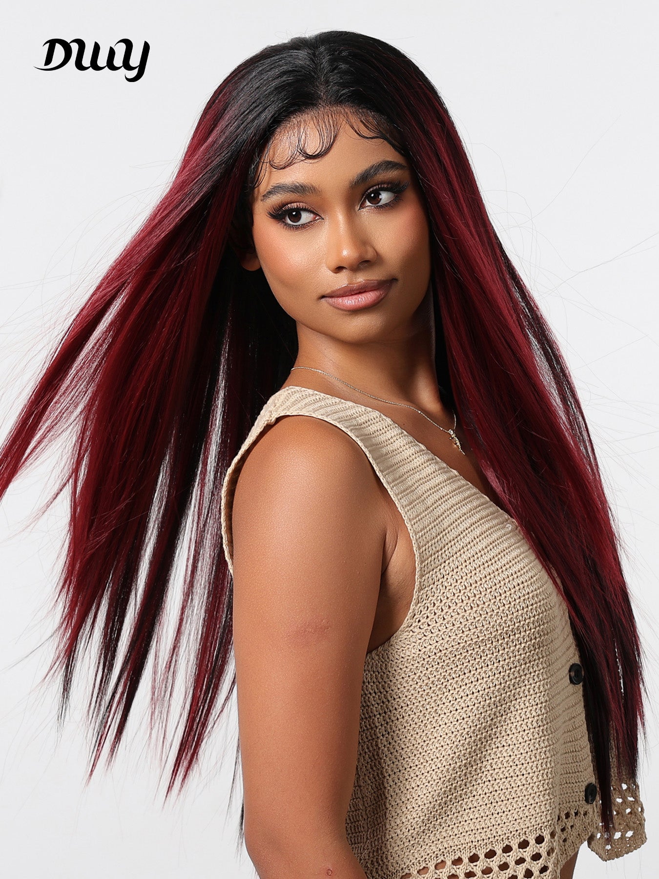 DWY-Lace Front Straight Pre Plucked 13x6 Lace Frontal Wig
